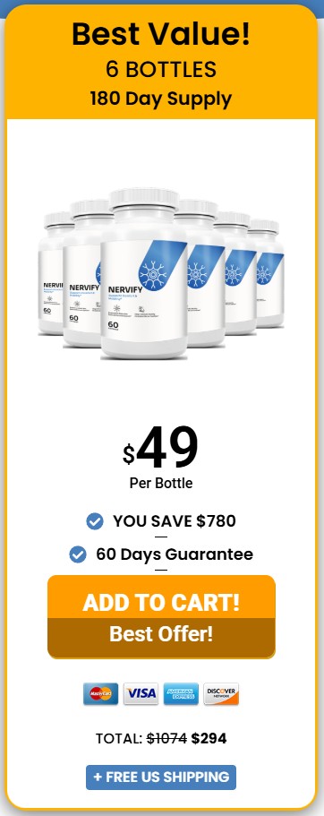Nervify 6 Bottle Price